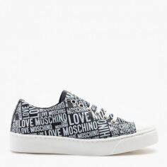 Акція на Жіночі кеди низькі Love Moschino JA15493G0EJE0-00A 37 (22,5 см) Чорні від Rozetka