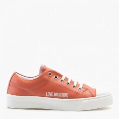 Акція на Жіночі кеди низькі Love Moschino JA15473G0EIE-0608 40 (24 см) Помаранчеві від Rozetka
