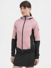 Акция на Куртка демісезонна з капюшоном жіноча 4F Technical Jacket F093 4FSS23TTJAF093-56S XS Рожева от Rozetka