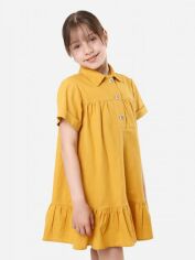 Акція на Дитяче літнє плаття для дівчинки Timbo P071084 86 см Гірчичне від Rozetka