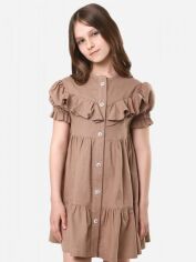 Акция на Дитяче літнє плаття для дівчинки Timbo P070537 122 см Бежеве от Rozetka