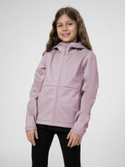Акція на Дитяча демісезонна куртка для дівчинки 4F 4FJSS23TSOFF042-52S 122 см Фіолетова від Rozetka