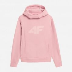 Акция на Худі тепле жіноче 4F Fleece F051 4FSS23TFLEF051-65S XS Рожеве от Rozetka