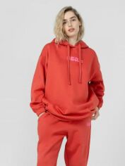 Акція на Худі оверсайз жіноче Outhorn Sweatshirt F291 OTHSS23TSWSF291-62S M Червоне від Rozetka