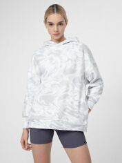 Акция на Худі жіноче 4F Sweatshirt F340 4FSS23TSWSF340-10A M Біле от Rozetka