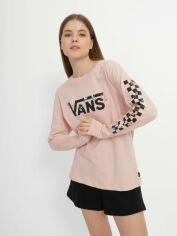 Акція на Лонгслів довгий жіночий Vans VN00077NBQL1 S Рожевий від Rozetka