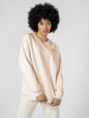 Акция на Світшот жіночий Outhorn Sweatshirt F283 OTHSS23TSWSF283-11S S Бежевий з принтом от Rozetka