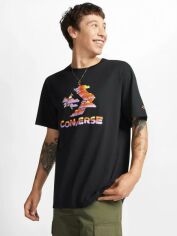 Акція на Футболка бавовняна довга чоловіча Converse Cloud Sky Tee Converse Black 10024587-001 S від Rozetka