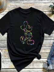 Акція на Футболка Zuzu Neon Mickey ZZP00678 XL Чорна від Rozetka