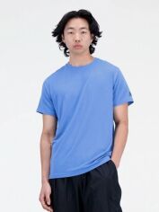 Акція на Футболка спортивна довга чоловіча New Balance R.W. Tech Tee MT23059HER S Блакитна від Rozetka