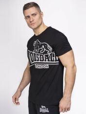 Акція на Футболка бавовняна довга чоловіча Lonsdale LANGSETT 111262-1000 XL Black від Rozetka