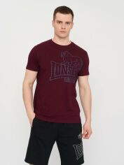 Акція на Футболка бавовняна довга чоловіча Lonsdale Langsett 111262-2011 XXL Vintage OxBlood від Rozetka