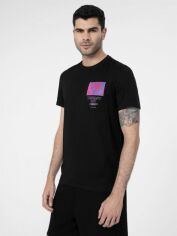 Акция на Футболка 4F Tshirt M362 4FSS23TTSHM362-20S S Чорна от Rozetka