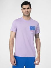 Акция на Футболка 4F Tshirt M362 4FSS23TTSHM362-52S M Фіолетова от Rozetka