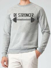 Акция на Світшот Love&Live Be Stronger LLP03306 2XL Сірий от Rozetka