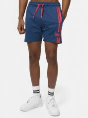 Акція на Шорти бавовняні чоловічі Lonsdale 117368-3545 XL Navy/Red від Rozetka