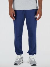 Акция на Спортивні штани чоловічі New Balance Essentials Stacked Logo MP31539NNY S Темно-сині от Rozetka