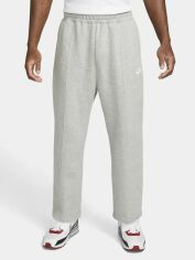 Акція на Спортивні штани утеплені чоловічі Nike M Nk Club Bb Cropped Pant DX0543-063 2XL Dark Grey Heather/White від Rozetka