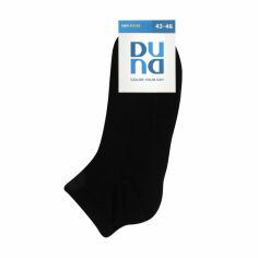 Акція на Шкарпетки чоловічі Duna 2530 укорочені, чорні, розмір 27-29 від Eva