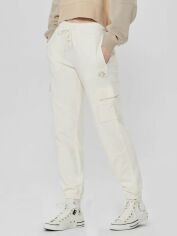 Акція на Спортивні штани утеплені жіночі Converse Women'S Knit Pants 10024529-286 L Молочні від Rozetka