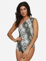 Акція на Суцільний купальник жіночий H&M 04-0721014-9 36 Зелений/Принт пітона (СА2000001968963) від Rozetka