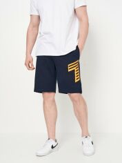 Акція на Шорти бавовняні чоловічі Emporio Armani 11123.2 XL Темно-сині від Rozetka