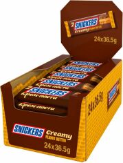 Акція на Упаковка батончиків Snickers Creamy 36.5 г х 24 шт. від Rozetka