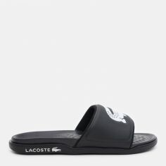 Акция на Чоловічі шльопанці Lacoste Croco Dualiste 743CMA0020-312 40.5 (T7) 25.4 см BLK/WHT от Rozetka