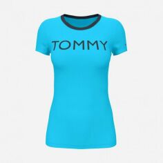 Акция на Футболка жіноча Tommy Hilfiger 43070276 M Синя от Rozetka