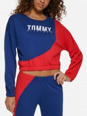 Акция на Світшот жіночий Tommy Hilfiger 387759161 XL Синій/Червоний з принтом от Rozetka