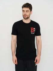 Акція на Футболка бавовняна довга чоловіча Burberry 11117.1 S Чорна від Rozetka