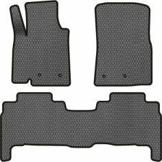 Акція на EVA килимки EVAtech в салон авто для Toyota Land Cruiser (200) 5 seats Restyling 2013-2021 1 покоління SUV EU 3 шт Black від Rozetka