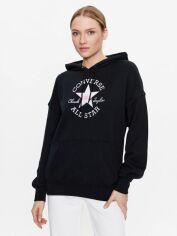 Акція на Худі оверсайз жіноче Converse Chuck Patch Graphic Os Hoodie Black 10024525-001 L Black від Rozetka