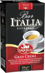 Акция на Кава мелена SAQUELLA Bar Italia Gran Crema 250 г от Rozetka