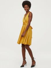 Акція на Сукня коротка літня жіноча H&M 0810703-1 44 Жовта (СА2000001968208) від Rozetka