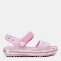 Акція на Дитячі сандалії для дівчинки Crocs Crocband Sandal Kids 12856-6GD 32-33 (J1) Ballerina Pink від Rozetka