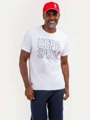 Акція на Футболка бавовняна довга чоловіча U.S. Polo Assn 11C144-0400A XL Біла від Rozetka
