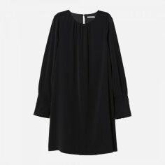 Акція на Сукня коротка літня жіноча H&M 6635678dlog 36 Чорна від Rozetka