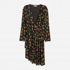 Акція на Сукня коротка літня жіноча H&M 5877596dlog 34 Чорна з червоним від Rozetka