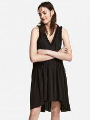 Акція на Сукня коротка літня жіноча H&M 5081940dlog 36 Чорна від Rozetka