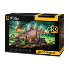 Акція на Тривимірний пазл CubicFun National Geographic Dino Стегозавр (DS1054h) від Будинок іграшок