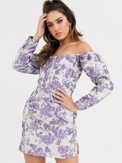 Акція на Сукня коротка літня жіноча Missguided FLAS-WXDE930173 38 Сіра від Rozetka