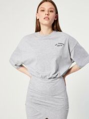 Акция на Сукня-футболка міні літня жіноча Jennyfer 75tiab70 L-XL Сіра от Rozetka
