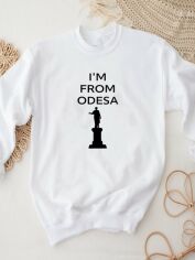 Акція на Світшот Love&Live I'm from Odessa LLP03475 2XL Білий від Rozetka