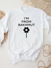 Акція на Світшот Love&Live I'm from Bakhmut LLP03471 3XL Білий від Rozetka