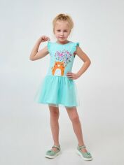 Акция на Дитяча літня сукня для дівчинки Smil Яскраве життя 120374 104 см Ментол от Rozetka