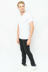 Акція на Футболка бавовняна довга чоловіча Guess 991687301 2XL Біла від Rozetka