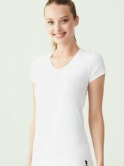 Акція на Футболка жіноча U.S. Polo Assn 66004 2XL Біла від Rozetka