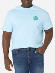 Акція на Футболка бавовняна довга чоловіча Tommy Hilfiger 86780863 3XL Блакитна від Rozetka
