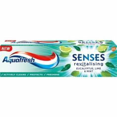 Акція на Зубная паста Aquafresh Senses Евкалипт, лайм и мята 75мл від MOYO